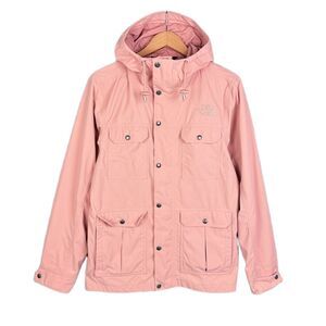 The North Face Men’s Pink Hooded Dryvent Ski Rain Jacket Small Cafe Creme RTO